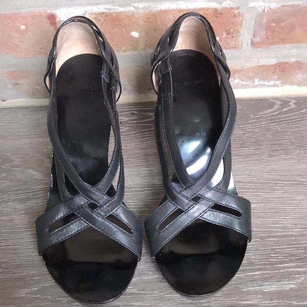 Givenchy Strap Wood Leather Platform Heels. - image 8